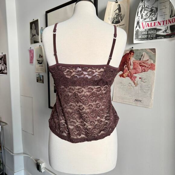 Vintage brown lace camisole - Picture 3 of 5